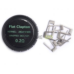 Flat Clapton Ni80 0.2 Ohm (10 Uds) - Vpdam