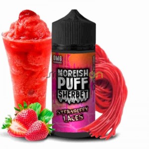 SHERBET STRAWBERRY LACES 100ML 0MG MOREISH PUFF