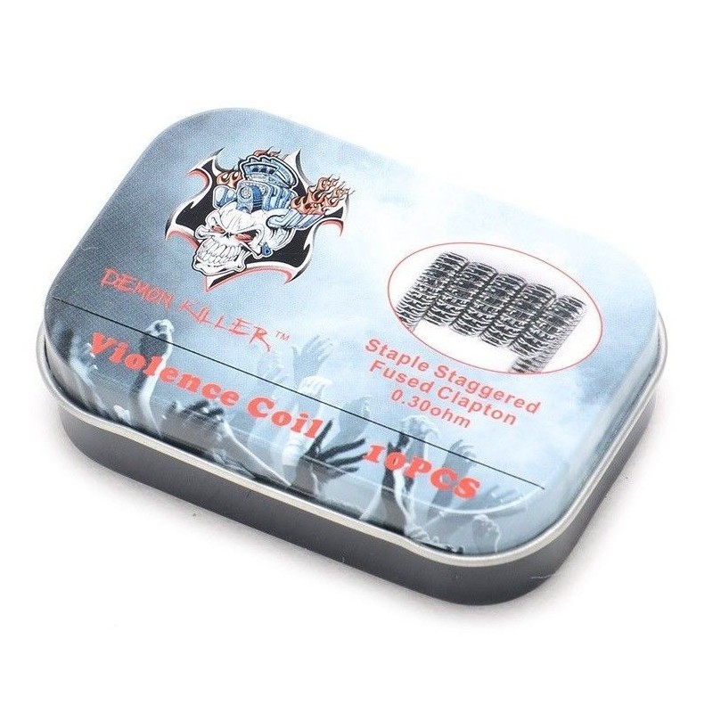 Staple Staggered Fused Coil 0.30 Ohm (10 Uds) - Demon Killer