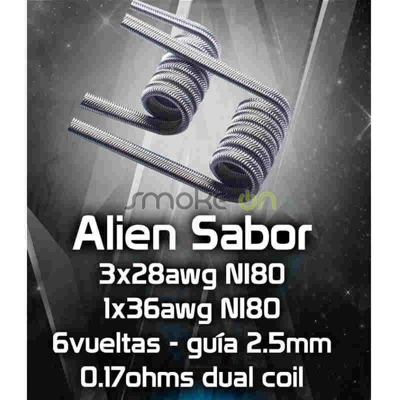ALIEN SABOR 6X 25MM 017OHM 2 UDS CHUS COILS
