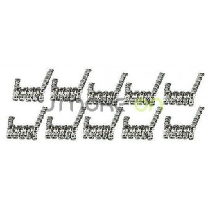 PREBUILT TWISTED FUSED CLAPTON SS316L 01OHM 10 UDS YOUDE