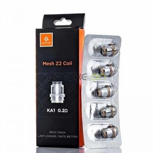 RESISTENCIAS SERIE Z 02OHM PARA ZEUS SUB OHM TANK 5 UDS GEEKVAPE