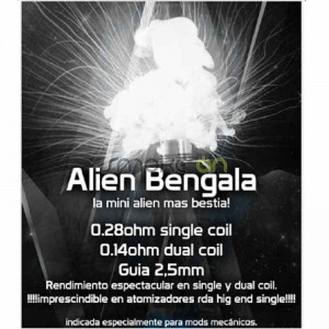 ALIEN BENGALA 5X 25MM 014OHM 2 UDS CHUS COILS